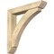 Ekena Millwork Thorton Slat Rough Sawn Bracket w/ Offset Brace, Douglas Fir, 6"W x 32"D x 32"H BKT0604X32X32THR06RDF - alternate 1